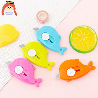 Dao Rọc Giấy Mini Hình Con Cá Dễ Thương Nhiều Màu