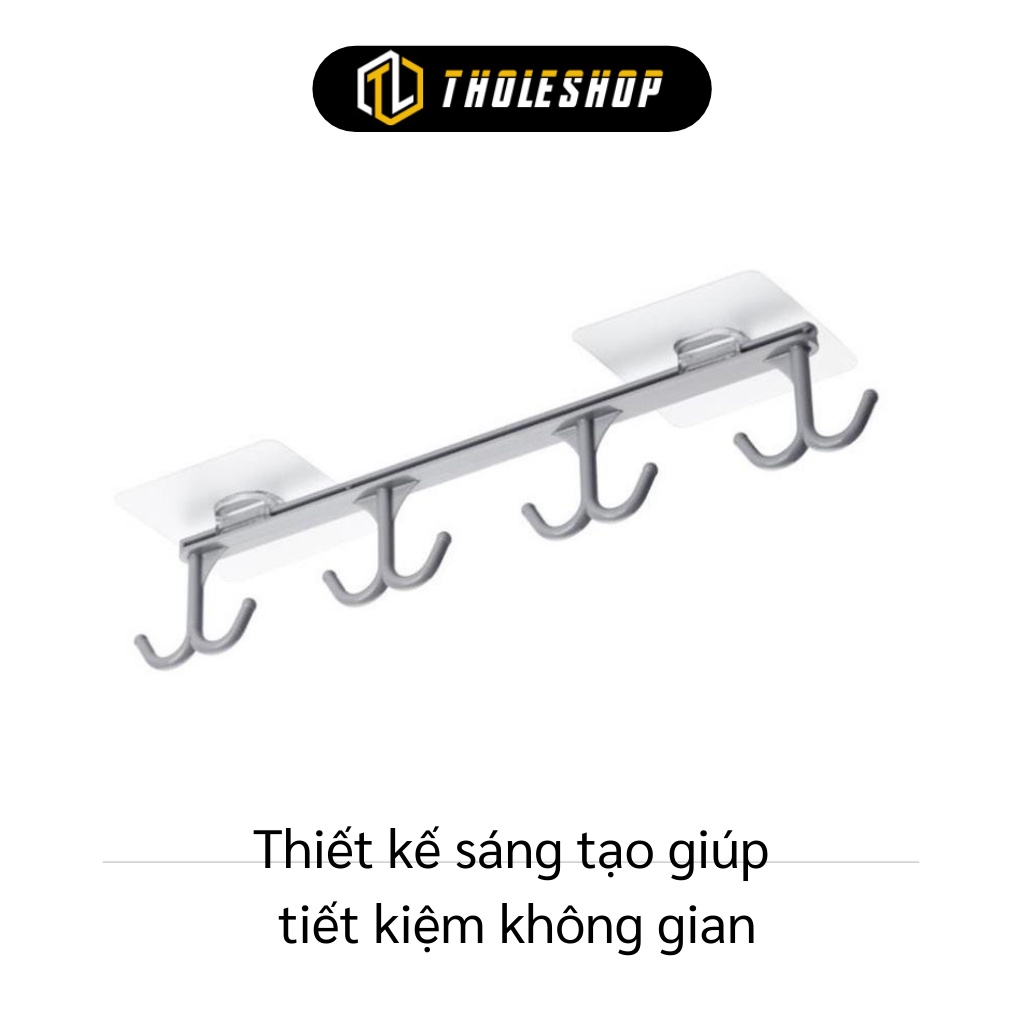 Móc Treo Nhà Bếp - Thanh Treo Ngược Dán Trần, Kệ Tủ, Móc Thìa, Vá, Cà Vạt 8934