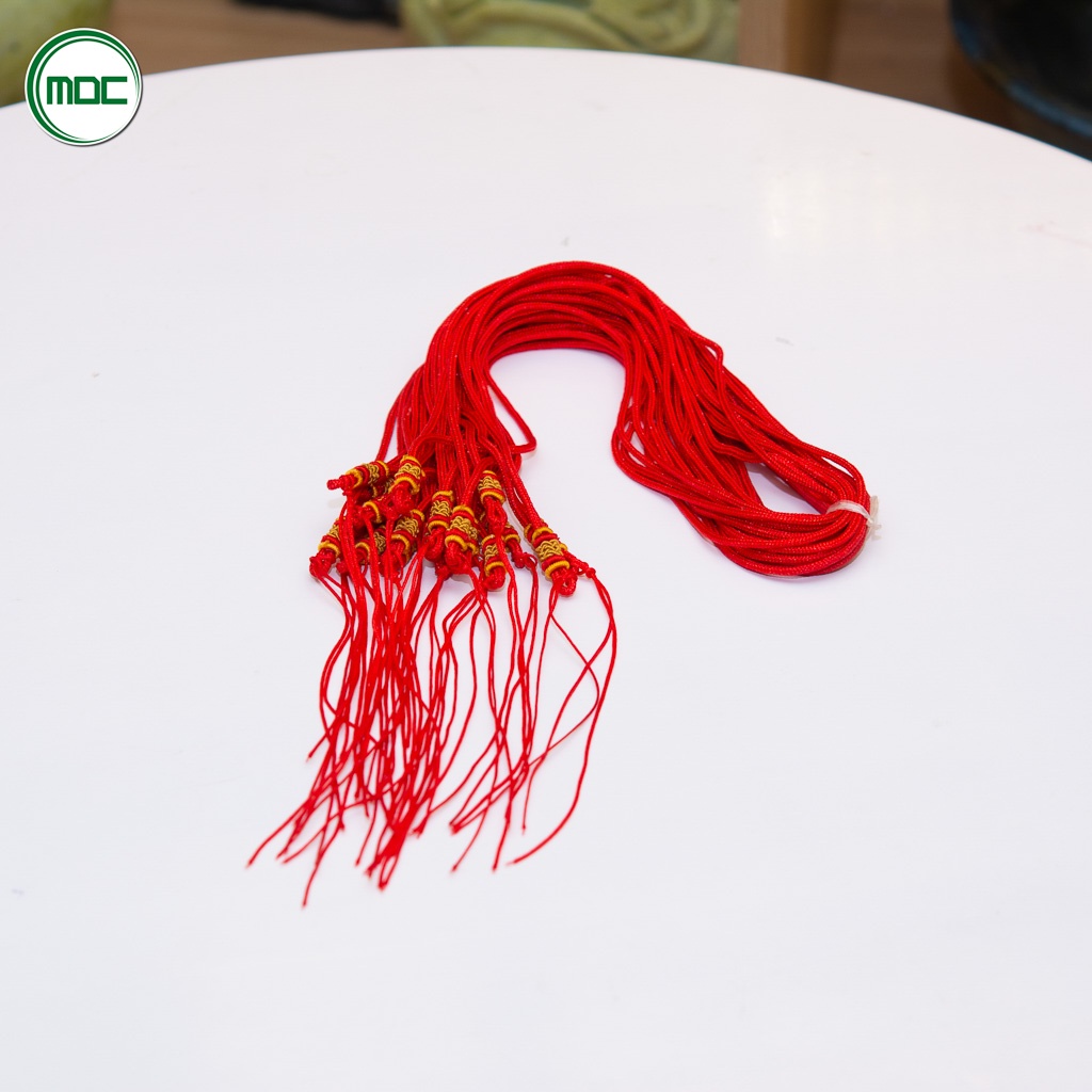 Dây đeo cổ Happy may mắn phối vàng (màu đỏ)