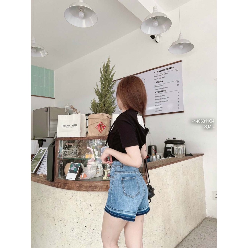 Quần short jean kiểu lưng cao hàng đẹp!