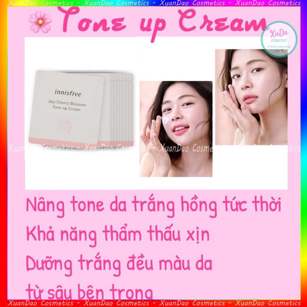 [XẢ HÀNG]  Kem Dưỡng Trắng Da Nâng Tone innisfree eju Cherry Blossom Tone Up Cream - mẫu mới Lẻ 1 gói | BigBuy360 - bigbuy360.vn