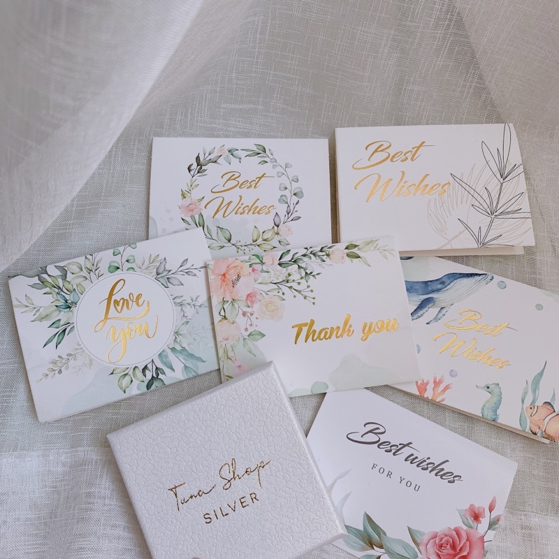 Thiệp Đẹptunasilver Chúc Mừng, Cám Ơn, Sinh Nhật, Tình Yêu Nhiều Loại, Chọn Ngẫu Nhiên
