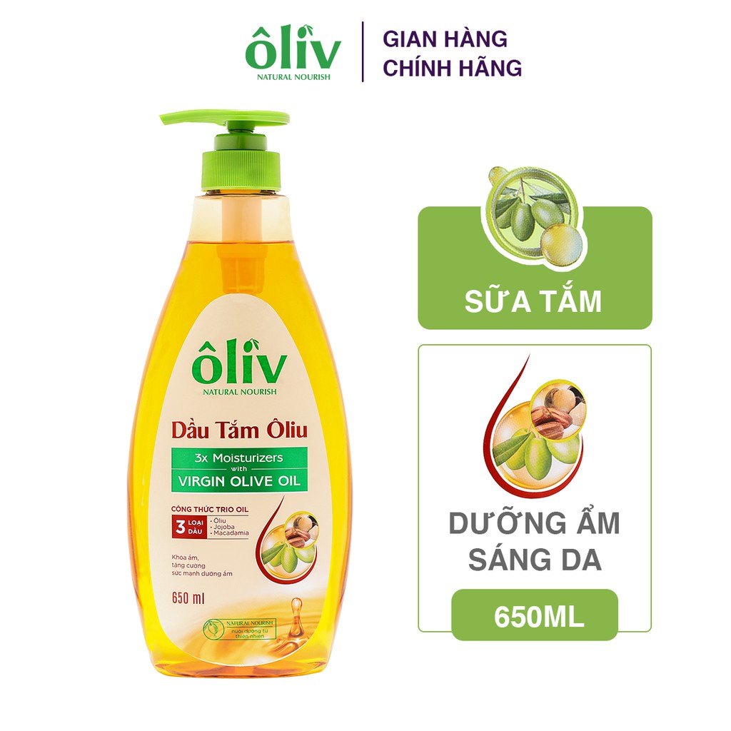 Dầu Tắm Ôliv Virgin Ôlive Oil 650ml