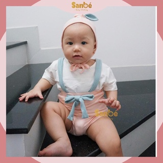 Yếm quần len tăm cho bé