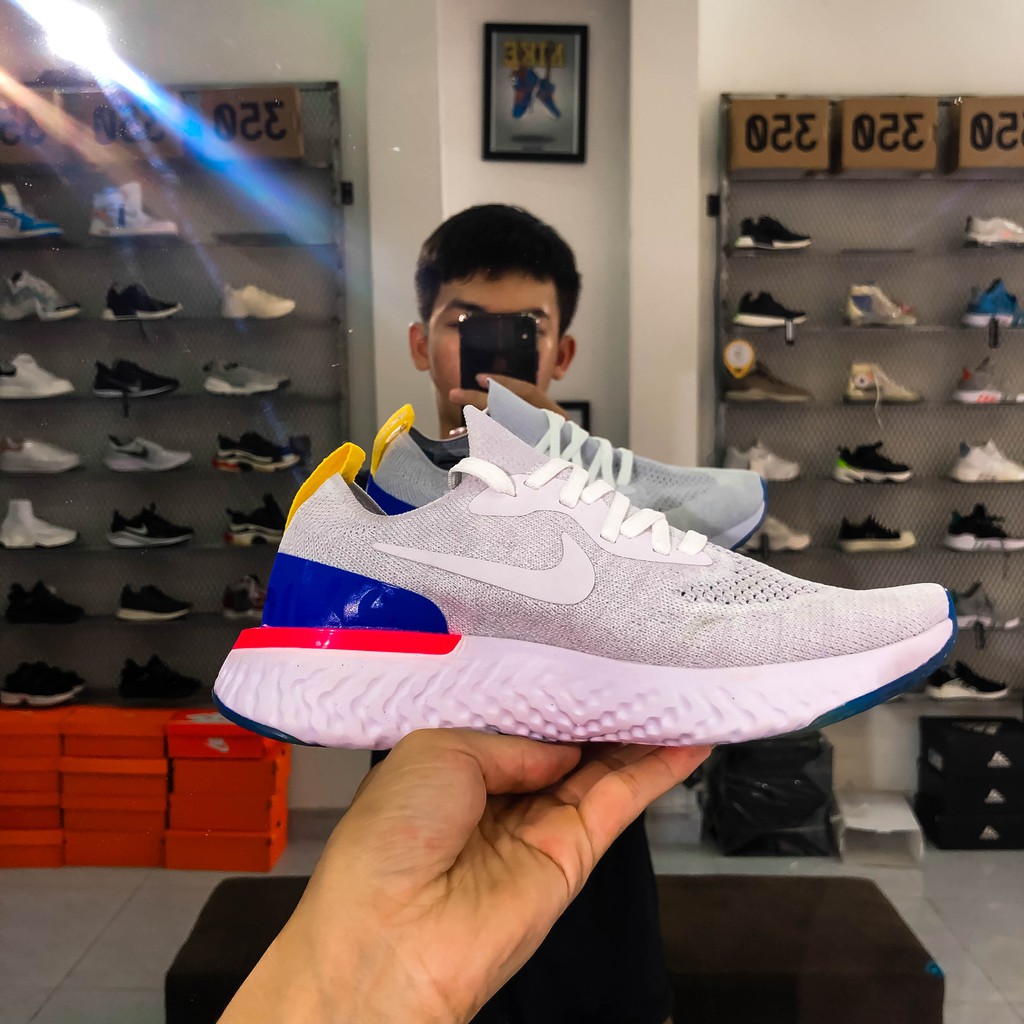 [Miễn phí ship] Giày Nike Epic Flyknit React siêu cấp Nam Nữ-Tặng (hộp+vớ chống hôi+chai vệ sinh giày) trị giá 150k