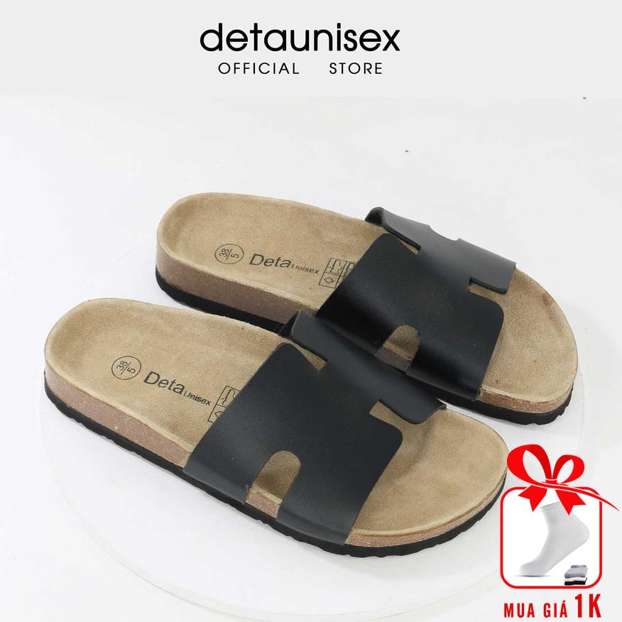 Dép chữ H đế trấu unisex nam nữ thời trang DETAUNISEX - DETA14