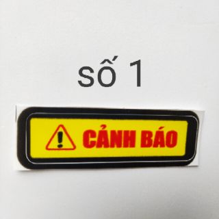 Tem chú ý và cảnh báo (decan)