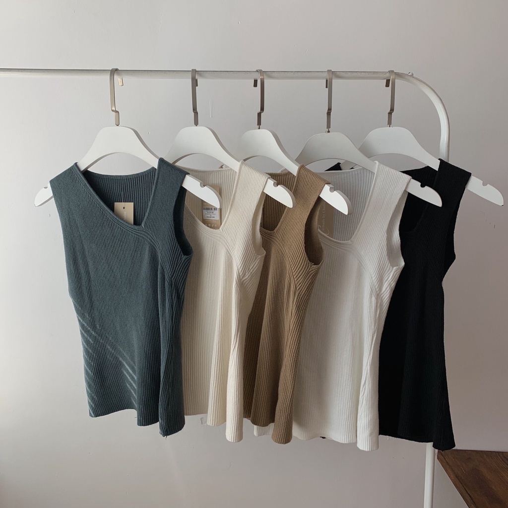 Áo tanktop cổ lệch A-2151 cá tính, áo nữ cá tính