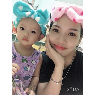 Băng Đô Nơ Cài Tóc Trang Điểm Rửa Mặt