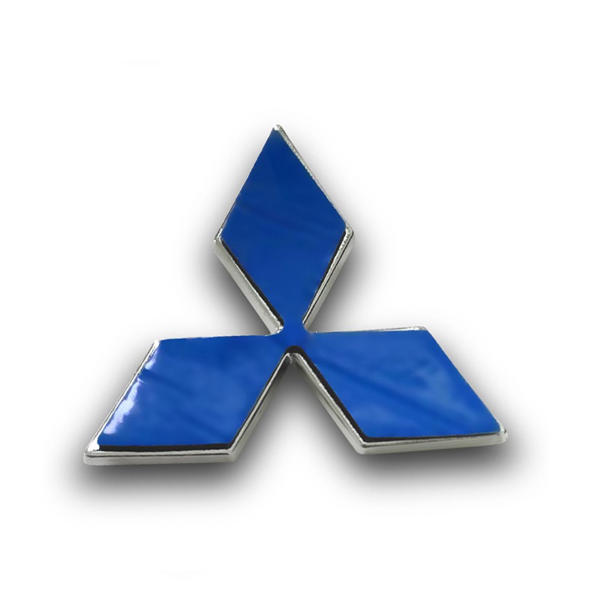 Miếng dán logo trang trí vô lăng xe hơi Mitsubishi