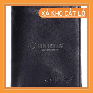 Ví nam da bò kiểu đứng màu đen ph2108