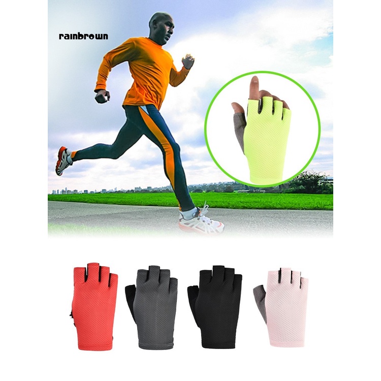 Găng tay hở ngón chống trượt chống mài mòn dành cho trẻ em