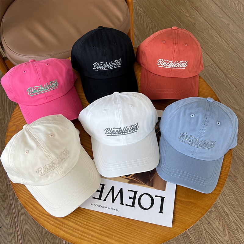 Nón Lưỡi Trai Mềm Thêu Chữ Tiếng Anh Cá Tính Thời Trang Hàn Quốc Cho Nam Nữ