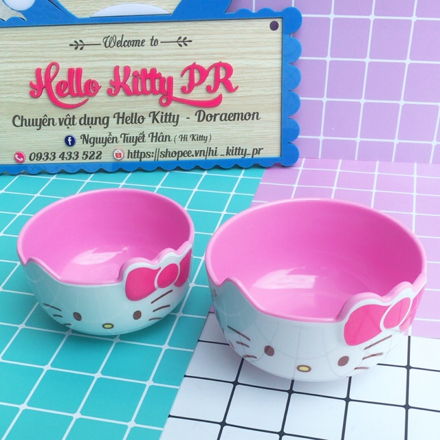 Chén 3D Hello Kitty