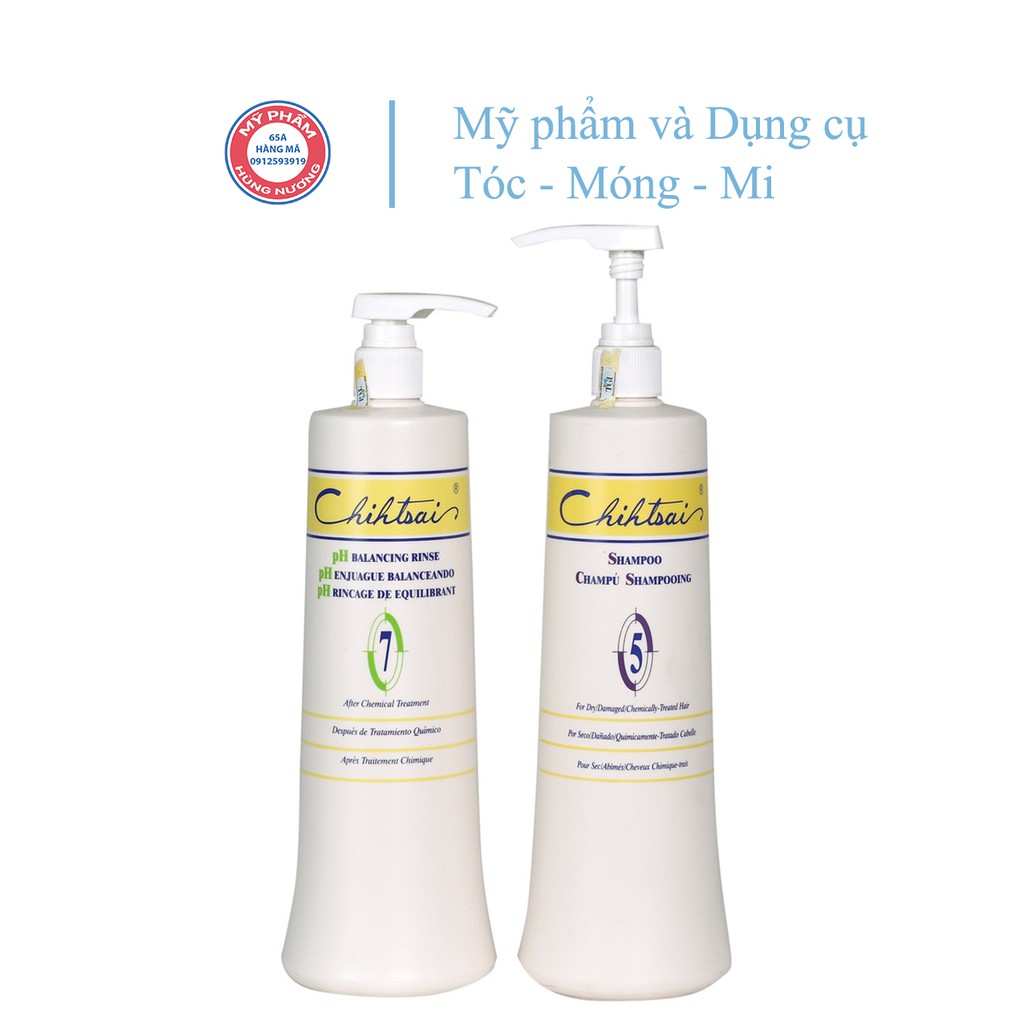 [Hàng chuyên Salon] Dầu Gội Xả Phục hồi Số 5 và Số 7 Chihtsai 1000ml