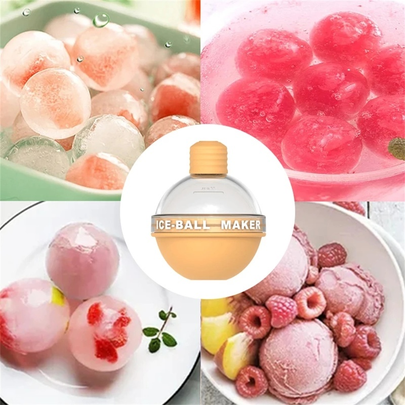 Khuôn Silicone Làm Đá Viên Hình Bóng Đèn Tròn Có Nắp Đậy Chống Rò Rỉ Tiện Dụng Cho Nhà Bếp