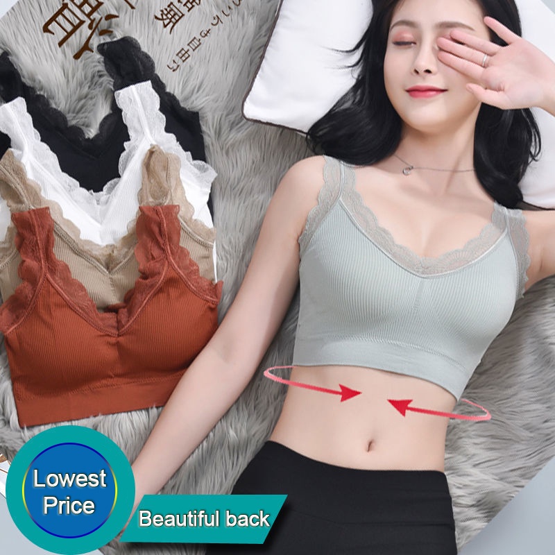 Áo ngực thiết kế theo phong cách thể thao có viền ren dành cho nữ