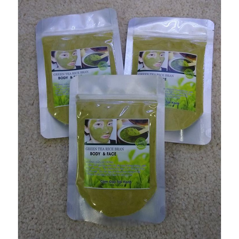 Bột cámgạo tràxanh mịn