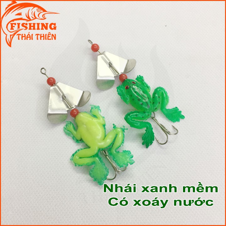 Mồi giả nhái xanh có xoáy nước