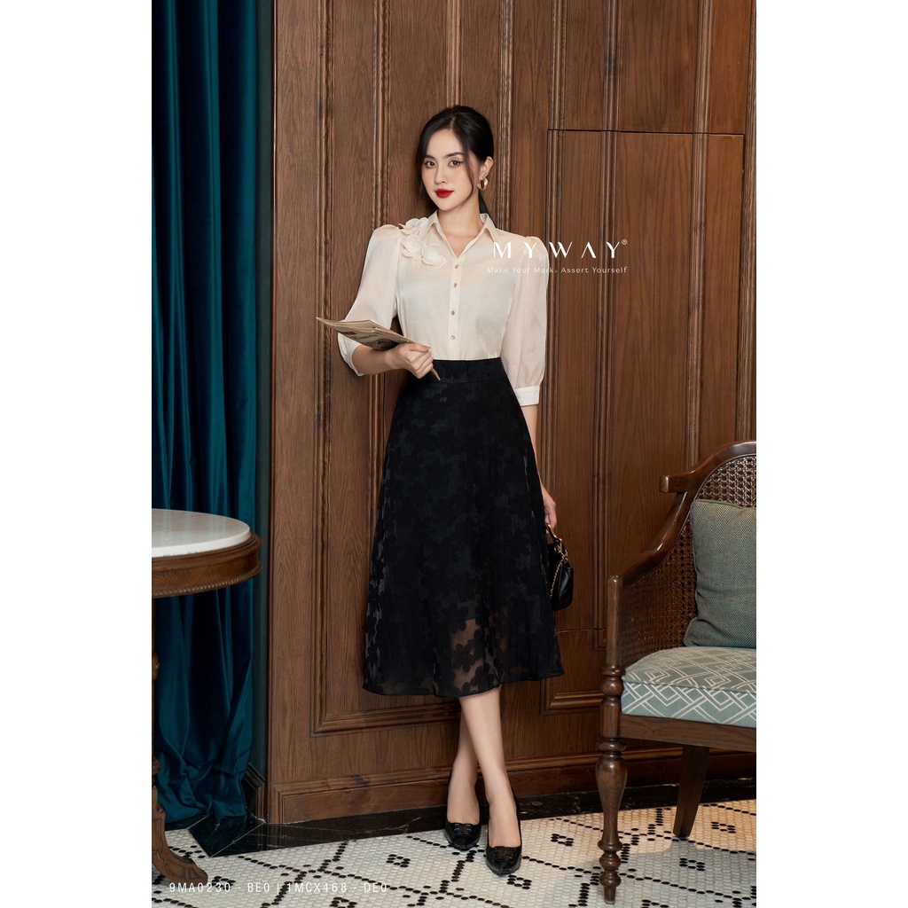Áo Sơ Mi Nữ Công Sở MY WAY Tay Lỡ Sang Trọng 9MA0230