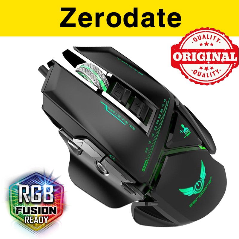 [Mã ELCLJUN giảm 7% đơn 500K] Chuột gaming Zerodate G12 - Chuột chơi game Zerodate 3200DPI led RGB G90