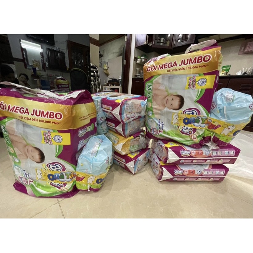 Bỉm Bobby Jumbo siêu miếng 3mm