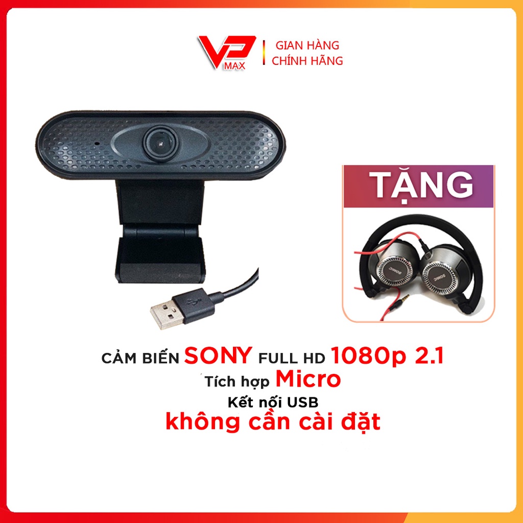 Webcam Dahua Z3, Webcam 2.1Mp full HD có mic cổng usb dùng Học trực tuyến, Live Stream Học Online