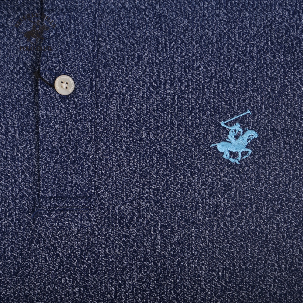 Áo polo Ngắn tay Nam Beverly Hills Polo Club Classic Cotton màu xanh dương - MAPN0048
