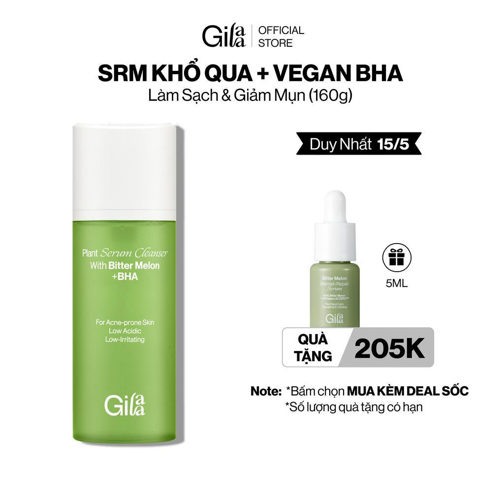 Sữa rửa mặt Khổ qua và Vegan BHA giúp làm sạch da và giảm mụn (160g)