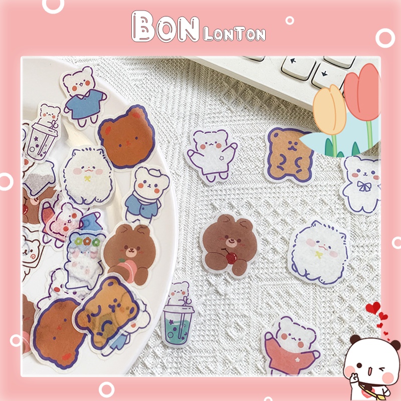 Sticker miếng dán cute chống nước, hình dán mũ bảo hiểm, laptop, điện thoại, vali