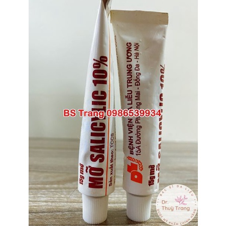 [CHÍNH HÃNG] SALICYLIC 5% - 10% - bệnh viện Da liễu Trung ương 15g, D79