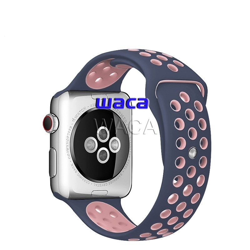 Dây đeo silicon thể thao Nike 44mm/40mm 42mm/38mm cho đồng hồ thông minh Apple watch 5 4 3 44mm