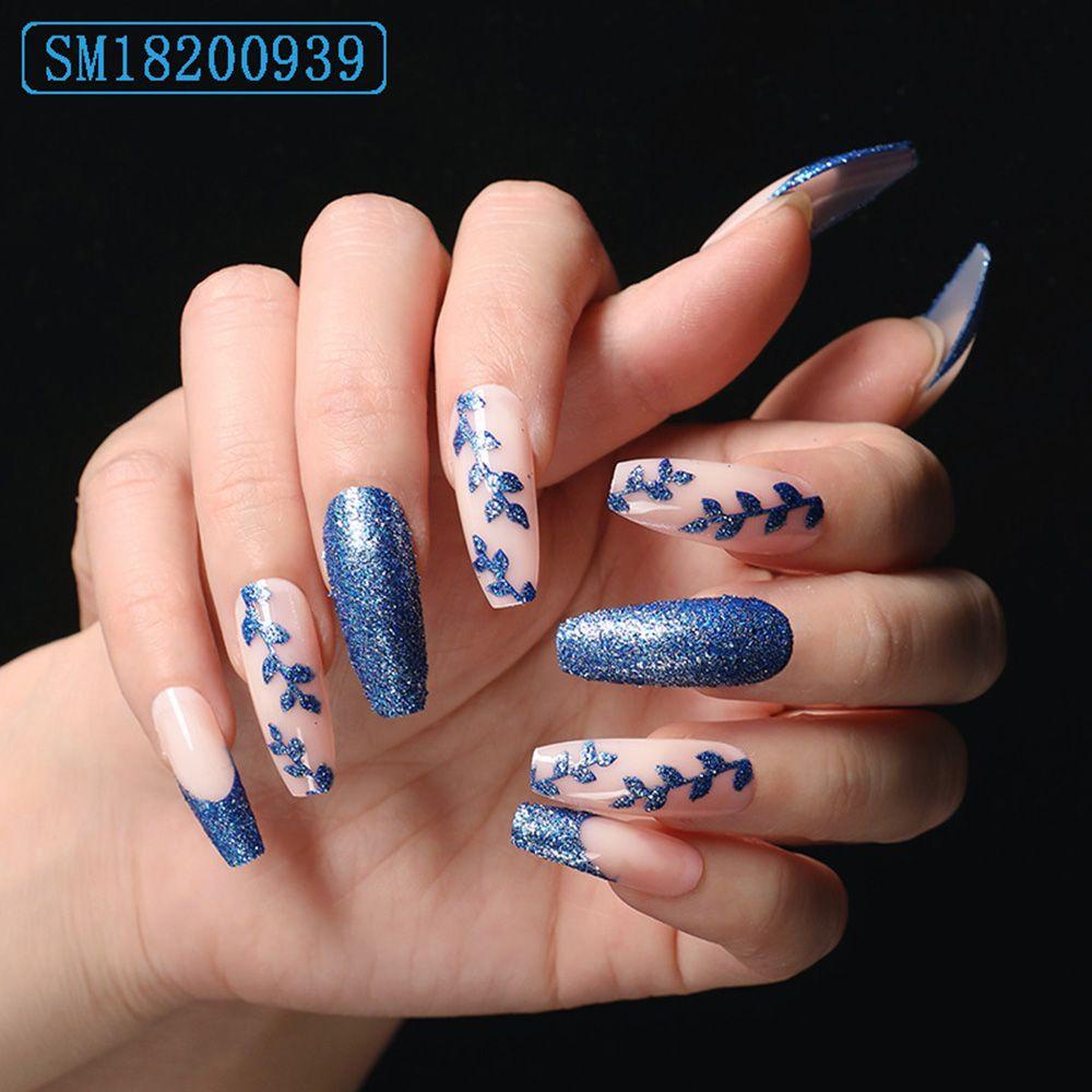 XIANTIN Bộ 24 Móng Tay Giả Nối Dài Trang Trí Nghệ Thuật