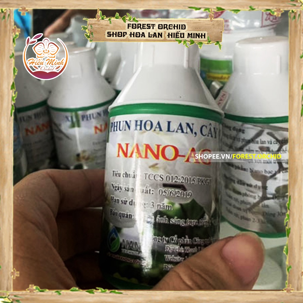 Nano AG Bạc, Đặc Trị Nấm Bệnh thuốc Hoa Lan loại TỐT, làm cho cây cảnh và hạt giống, Bền, Đẹp, Xanh