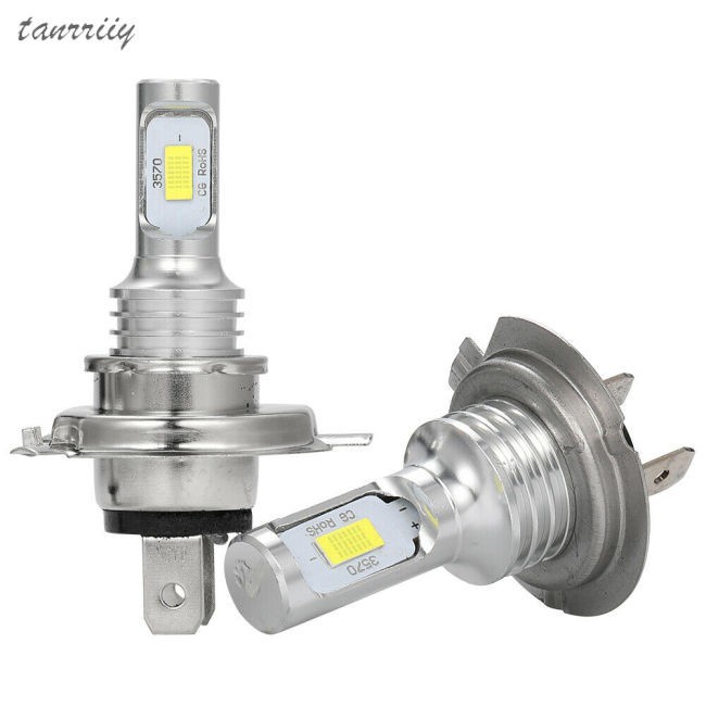 【Ready Stock】 led lamp kit auto lamp lamp kit 2pcs H7 Led Auto Scheinwerfer Kit 80w Cob Drl Canbus 12-24v 6500k Daytime Lamp