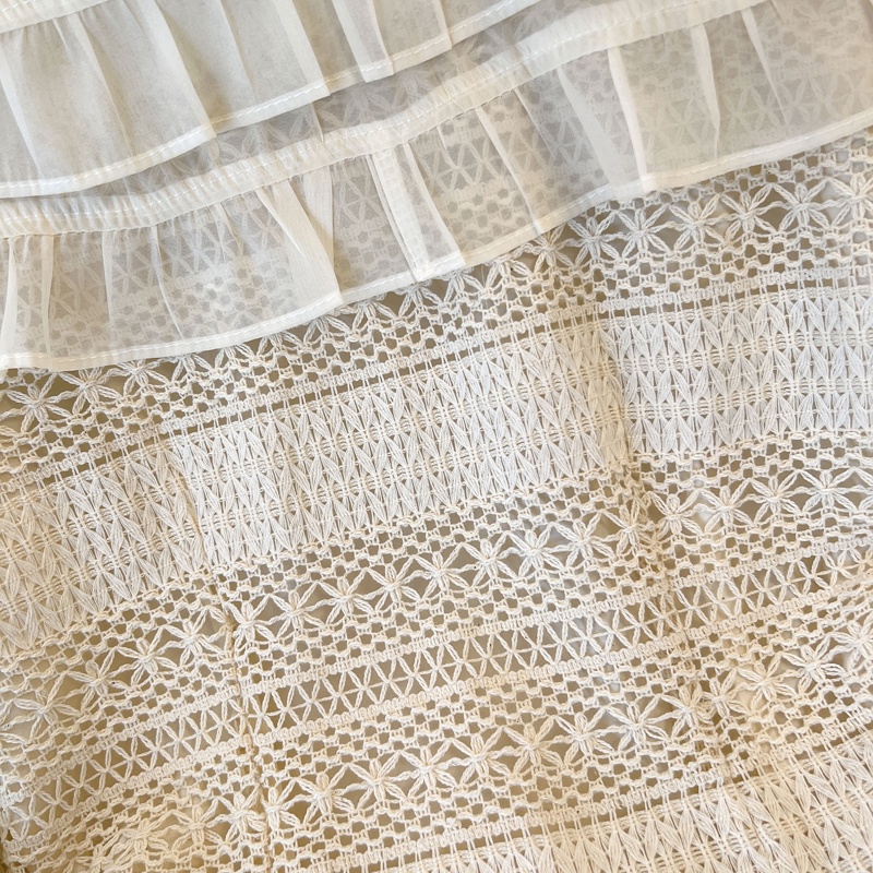 Áo Sơ Mi Giả Hai Lớp Cổ Bẻ Phối Ren Phong Cách Mới Dành Cho Nữ 54302