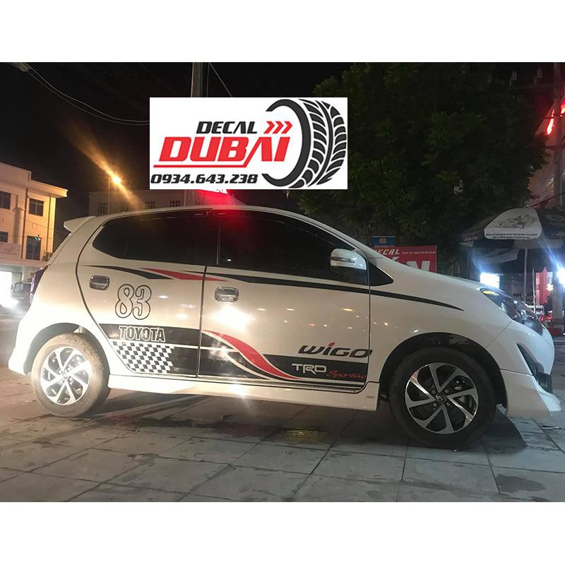Tem Dán Sườn Xe Toyota Wigo 83