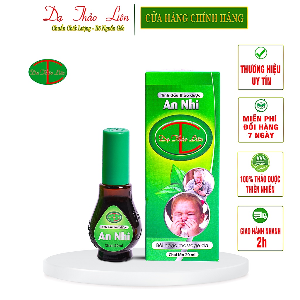Tinh Dầu An Nhi Dạ Thảo Liên 100% Thảo Dược Thiên Nhiên | An Nhi Da Thao Lien Essential Oil 100% Natural Herbal 20ml