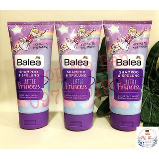 Dầu gội xả Balea 2 in 1 Princess dành cho bé gái mùi thơm kẹo ngọt siêu thích 200ml