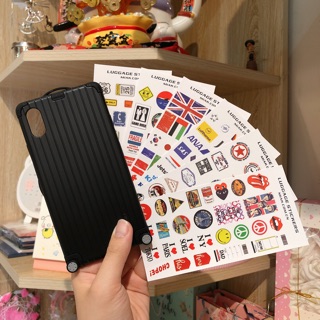 Ốp lưng chống sốc hình Vali kèm Sticker - tiemcuaan
