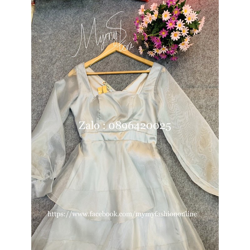 Đầm dự tiệc xếp tầng lưới dập ly TRIPBLE T DRESS - size M/L - MS309V