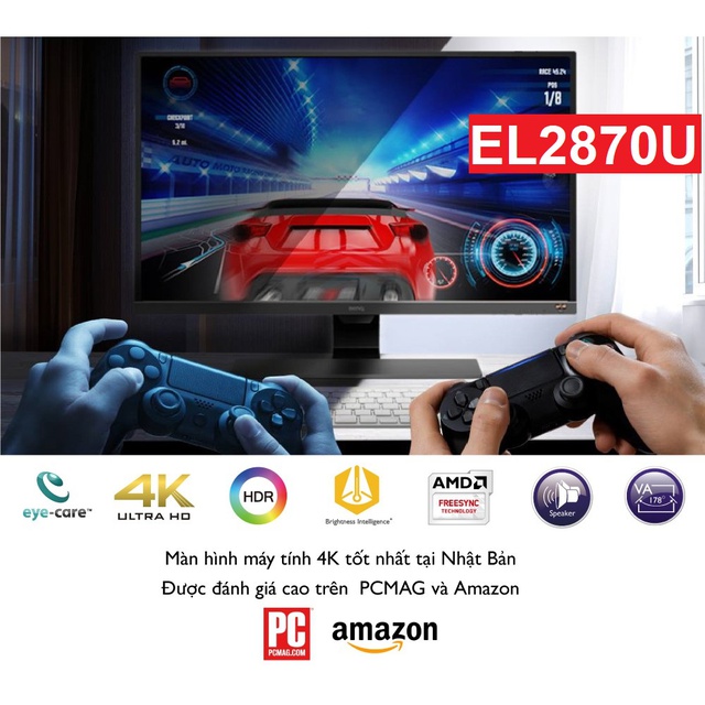 [Mã ELRESHOCK giảm 10% đơn 100K] Màn hình BenQ EL2870U 28 inch 4K QHD 3840 x 2160 1ms 60Hz TN Freesync Speaker 2Wx2 | BigBuy360 - bigbuy360.vn