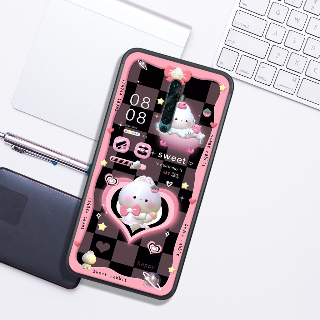 Ốp Lưng OPPO K3 - REALME X - RENo - RNEO 2 - RENO 2F , In Hình Gấu&Thỏ Siêu Cute và Đẹp.