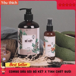 [BỘ ĐÔI KÍCH MỌC TÓC/ GIẢM RỤNG] - COMBO DẦU GỘI BỒ KẾT CÔ ĐẶC 500ml X TINH CHẤT BƯỞI DƯỠNG TÓC 100ml