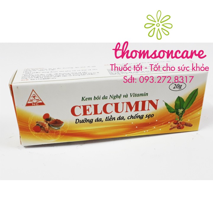 Kem nghệ Nano Curcumin - ngừa mụn, dưỡng da liền sẹo Celcumin có thêm Vitamin E