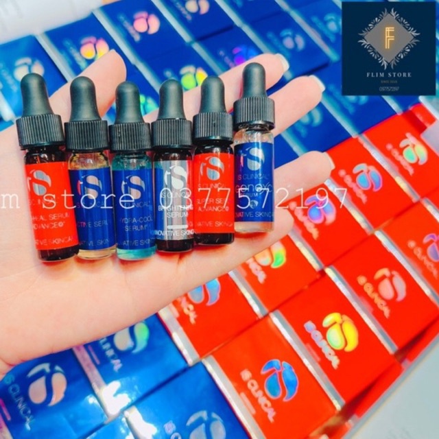 Tinh Chất Cấp Ẩm, Phục Hồi, Sáng Da Serum iS Clinical Hydra Cool - Pro Heal - Super Serum - Lightening 3.75ml / 15ml