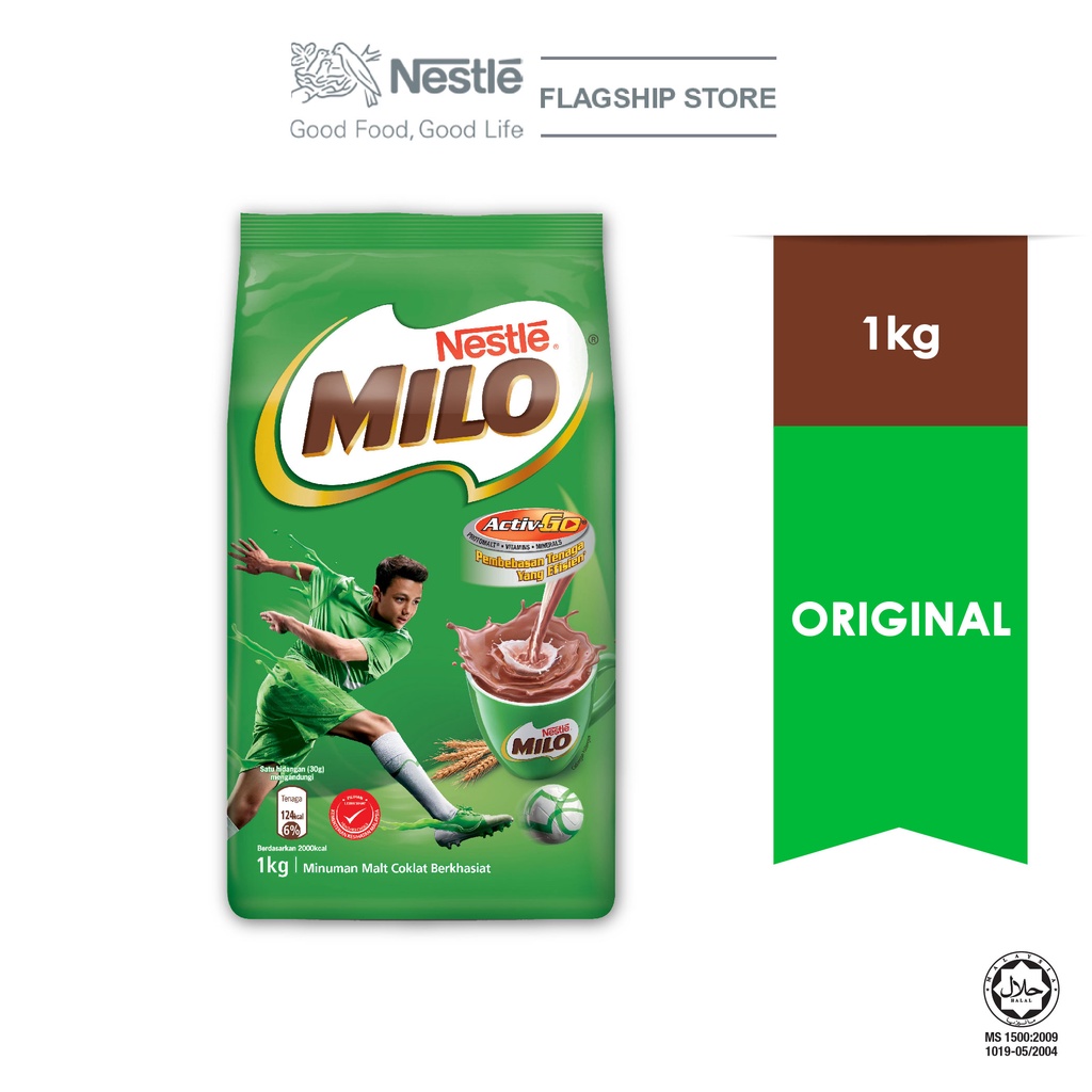 Milo Sữa Bột Nguyên Chất Nestle Milo Malaysia - Bịch 1 Kg