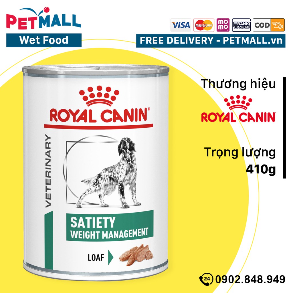 Pate chó Royal Canin Satiety Canine Weight Management Loaf 410g - Hỗ trợ giảm cân Petmall