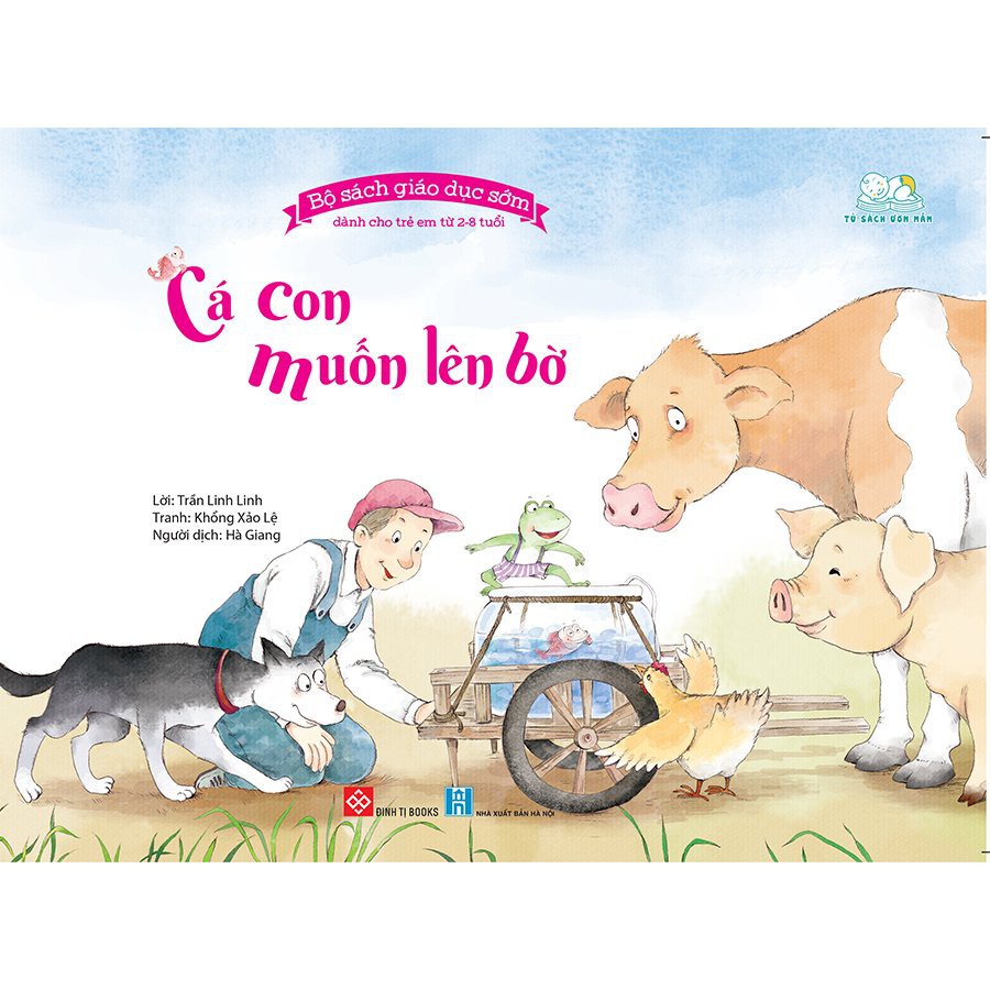 Sách - Bộ sách giáo dục sớm dành cho trẻ em 2-8 tuổi - Cá con muốn lên bờ - 8935212345538