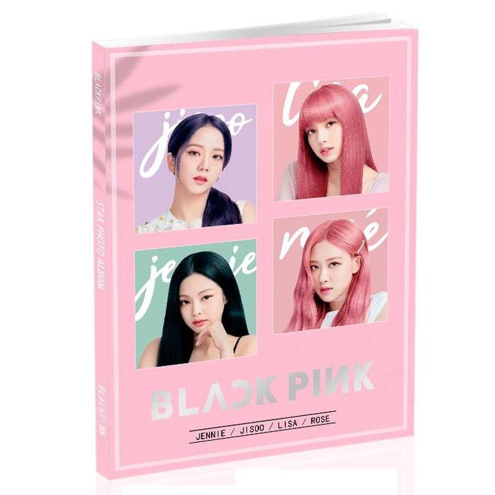 Album ảnh Photobook Blackpink BÌA HỒNG BÓNG A4 album ảnh tặng kèm poster tập ảnh ngẫu nhiên